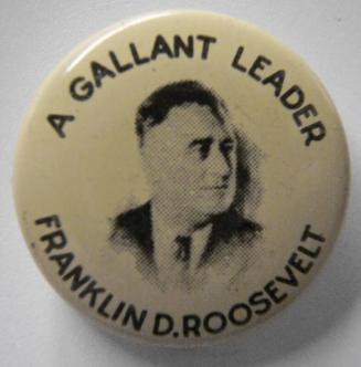 Roosevelt Campaign Button, 1936