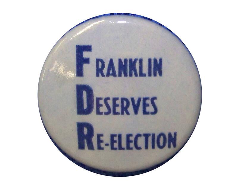 Roosevelt Campaign Button, 1940