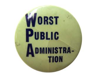 Anti-Roosevelt Campaign Button, 1940