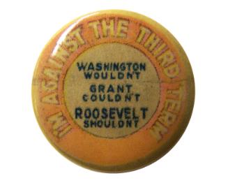 Anti-Roosevelt Campaign Button, 1940
