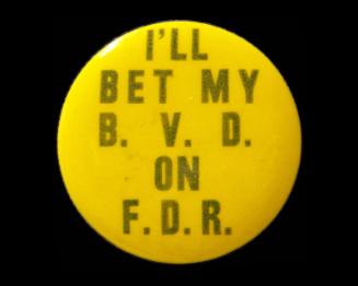 Roosevelt Campaign Button, 1940