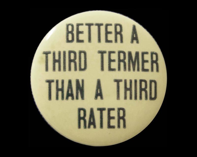 Roosevelt Campaign Button, 1940