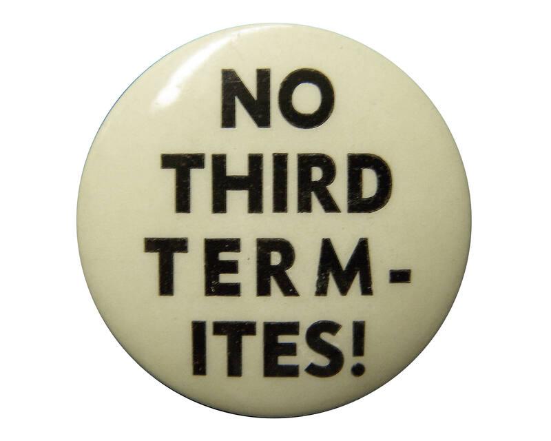Anti-Roosevelt Campaign Button, 1940