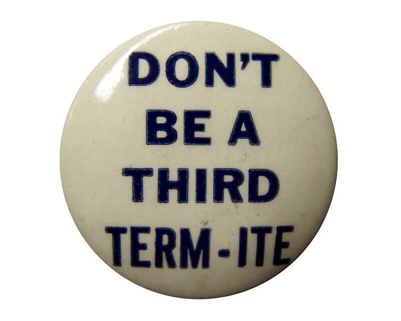 Anti-Roosevelt Campaign Button, 1940
