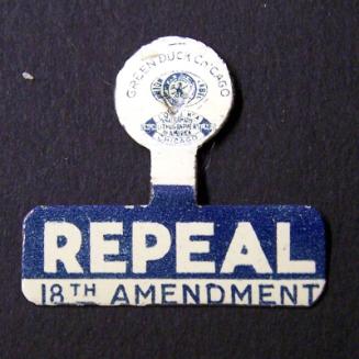 Repeal 18th Amendment Campaign Tab, 1932