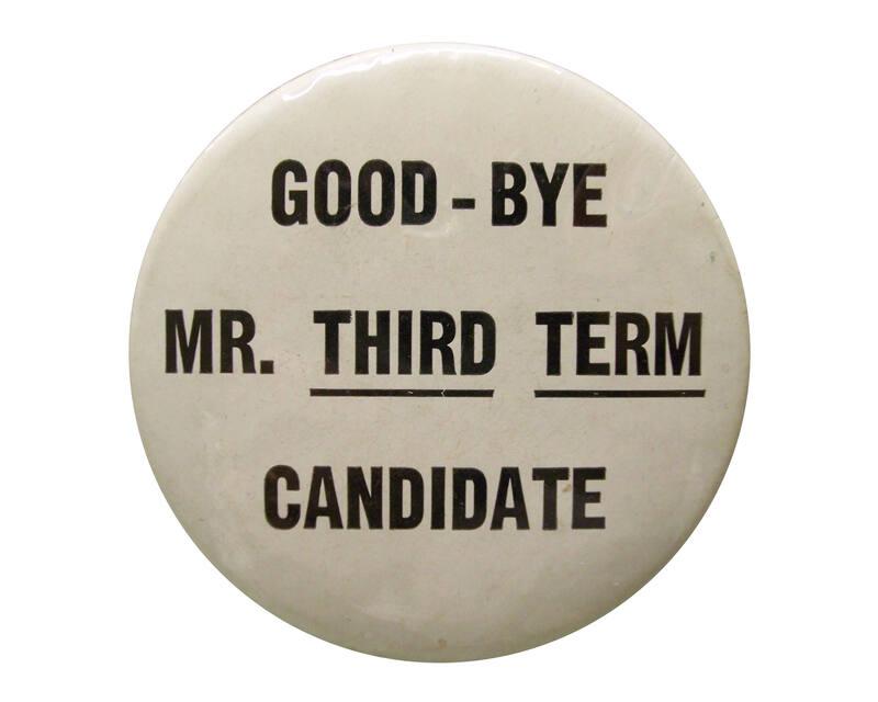 Anti-Roosevelt Campaign Button, 1940