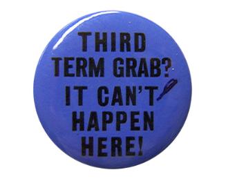 Anti-Roosevelt Campaign Button, 1940