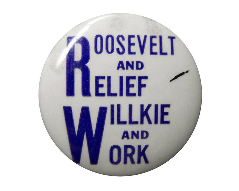 Willkie Campaign Button, 1940