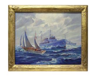 USS Potomac in Long Island Sound