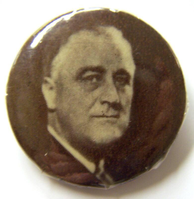 Roosevelt Campaign Button, ca. 1940