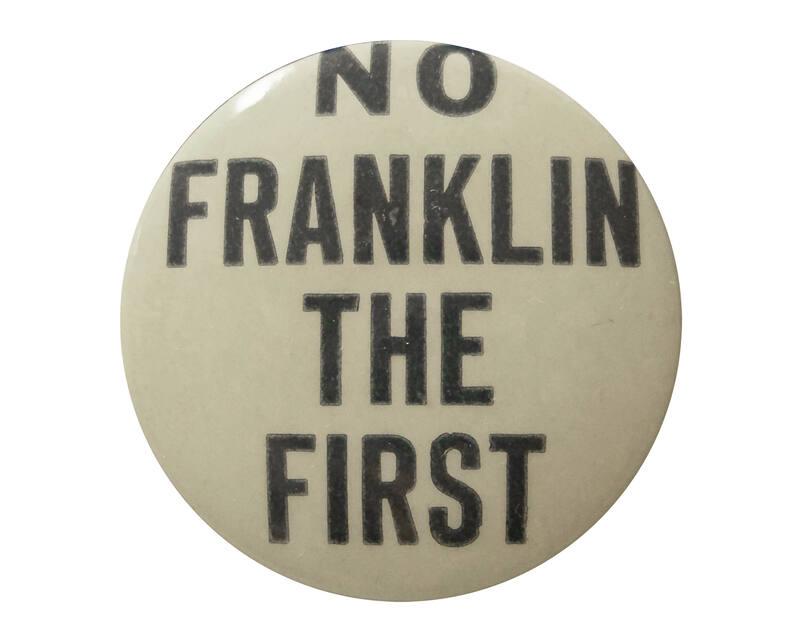 Anti-Roosevelt Campaign Button, 1940