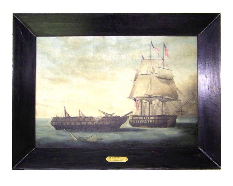 U.S. Constitution and H.B.M Frigate "Java"