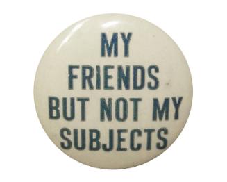 Anti-Roosevelt Campaign Button, 1940