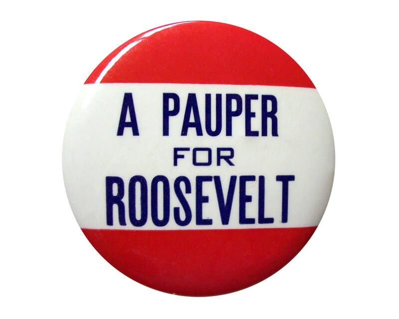 Anti-Roosevelt Campaign Button, 1940