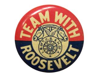 Roosevelt Campaign Button, 1940