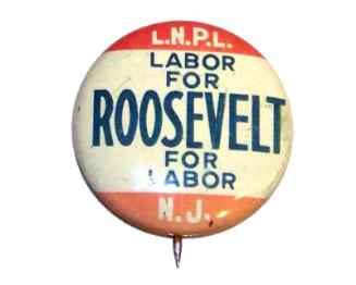 Roosevelt Campaign Button, 1940
