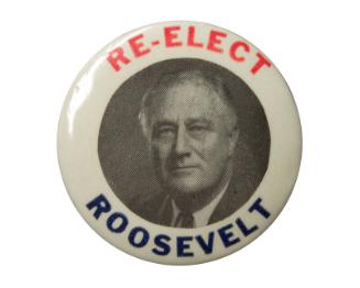 Roosevelt Campaign Button, 1940