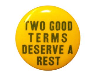 Anti-Roosevelt Campaign Button, 1940