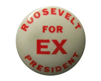 Anti-Roosevelt Campaign Button, 1940