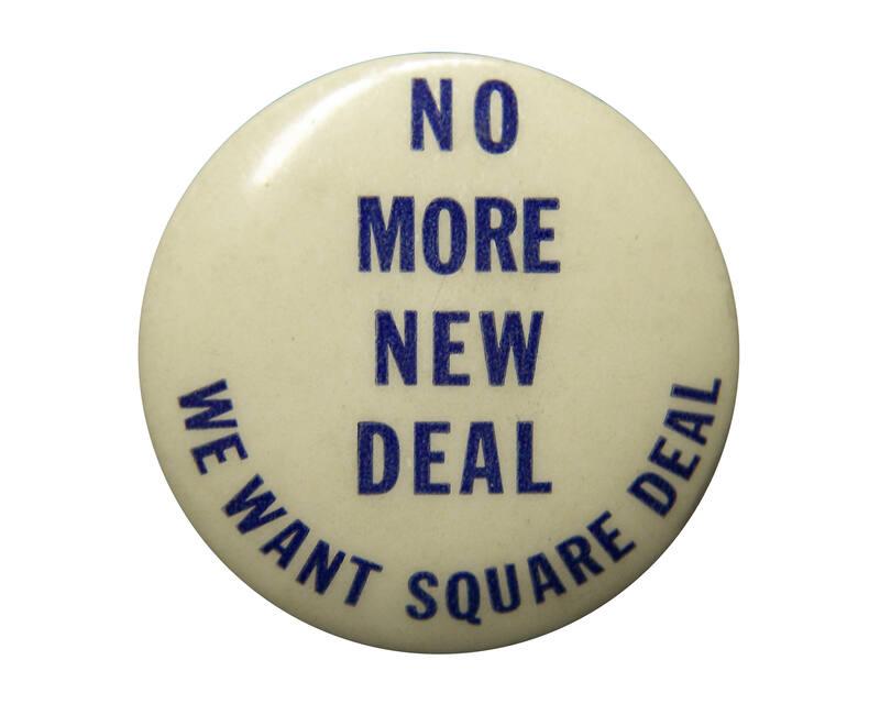 Anti-Roosevelt Campaign Button, 1940