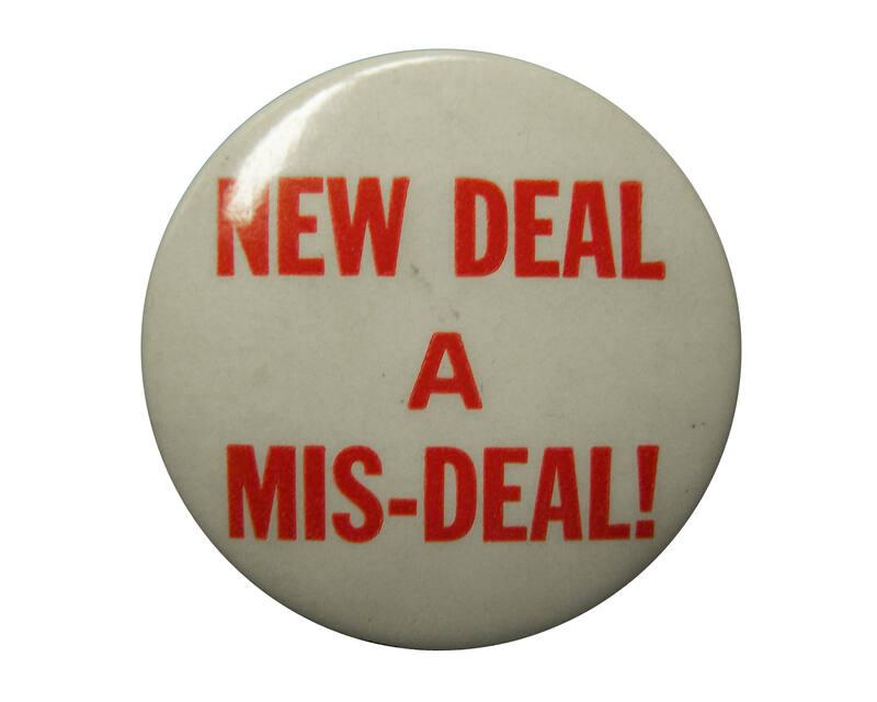 Anti-Roosevelt Campaign Button, 1940