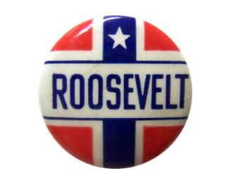 Roosevelt Campaign Button, 1940