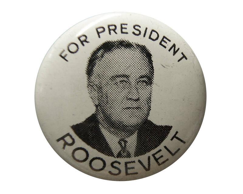 Roosevelt Campaign Button, 1940