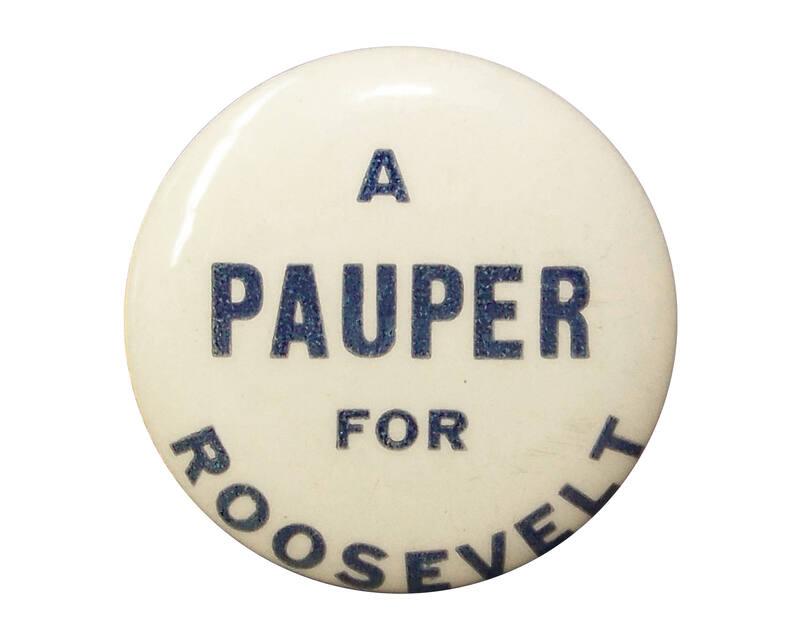 Anti-Roosevelt Campaign Button, 1940