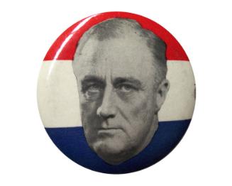 Roosevelt Campaign Button, 1940