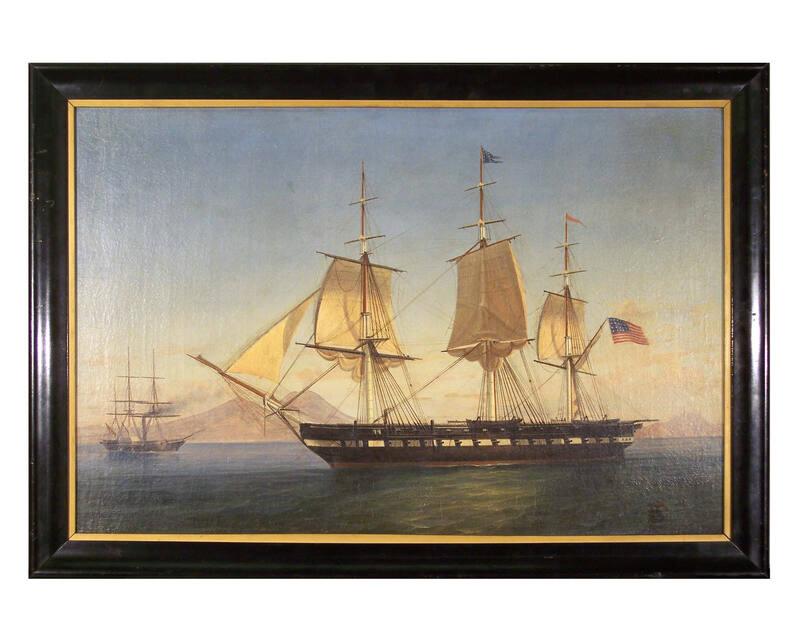 USS Congress and USS Susquehanna Painting