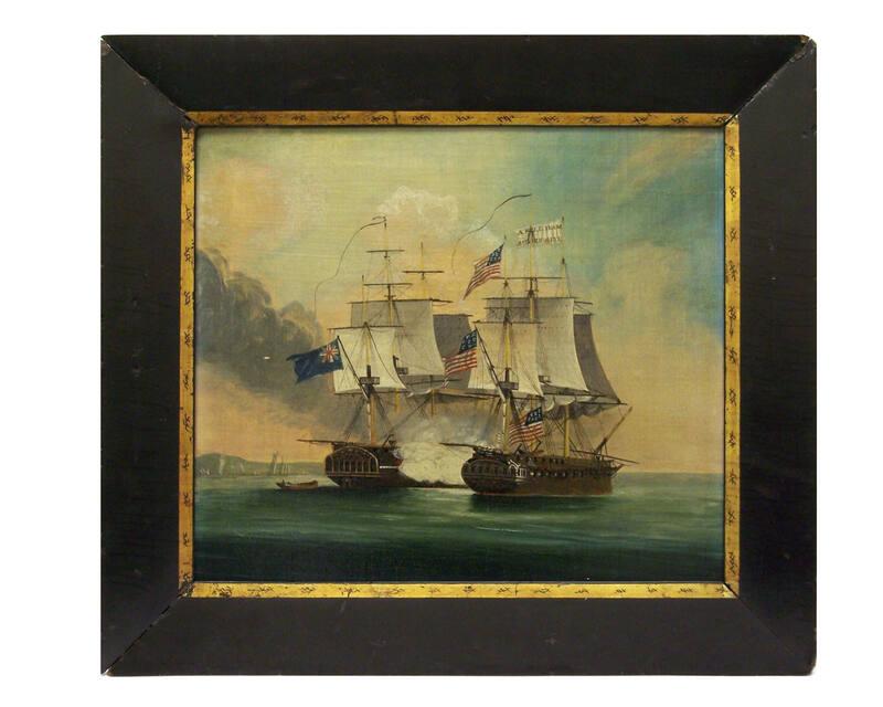 Painting of the Engagement between the Frigates Chesapeake and Shannon