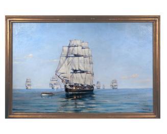 The Constitution pursued by the English Squadron