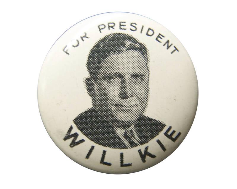 Willkie Campaign Button, 1940
