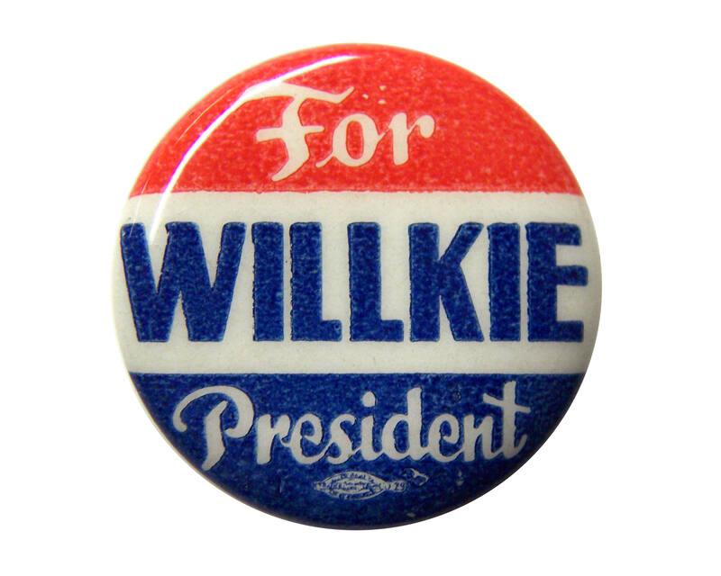 Willkie Campaign Button, 1940
