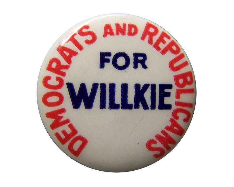 Willkie Campaign Button, 1940 – All Artifacts – Franklin D. Roosevelt ...