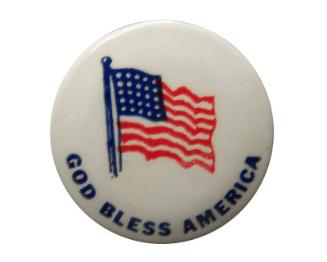 God Bless America Button