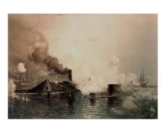Monitor and Merrimac: First Fight Between Ironclads.