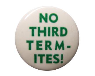 Anti-Roosevelt Campaign Button, 1940