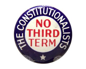 Anti-Roosevelt Campaign Button, 1940