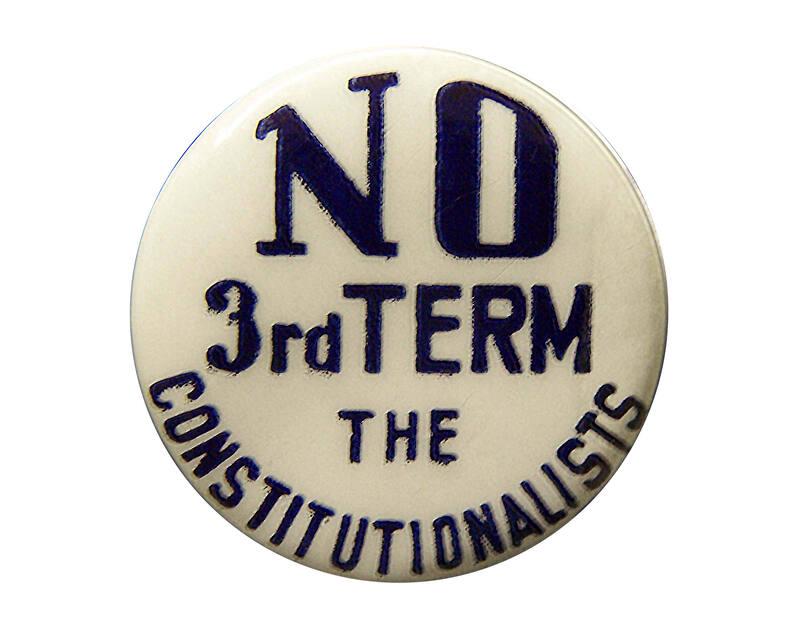Anti-Roosevelt Campaign Button, 1940
