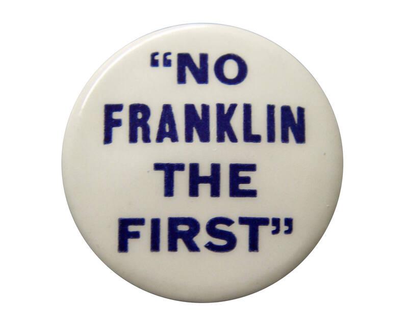 Anti-Roosevelt Campaign Button, 1940