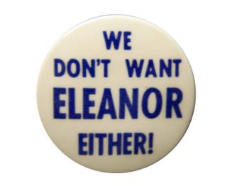 Anti-Roosevelt Campaign Button, 1940