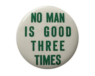 Anti-Roosevelt Campaign Button, 1940
