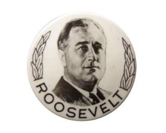 Roosevelt Campaign Button, 1940