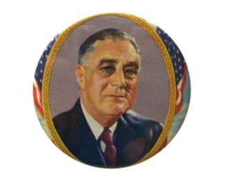 Roosevelt Campaign Button, 1940
