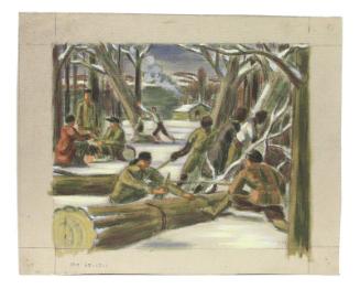 Study for Hyde Park Post Office Mural