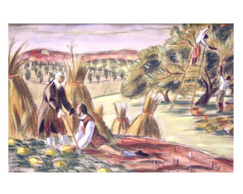 Study for Hyde Park Post Office Mural