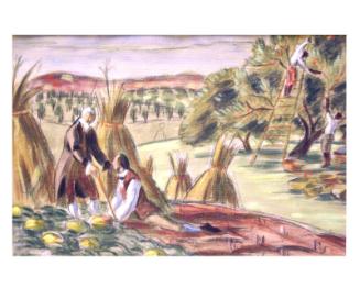 Study for Hyde Park Post Office Mural