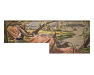 Study for Hyde Park Post Office Mural