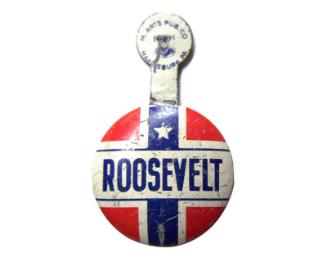 Roosevelt Campaign Lapel Tab, 1940